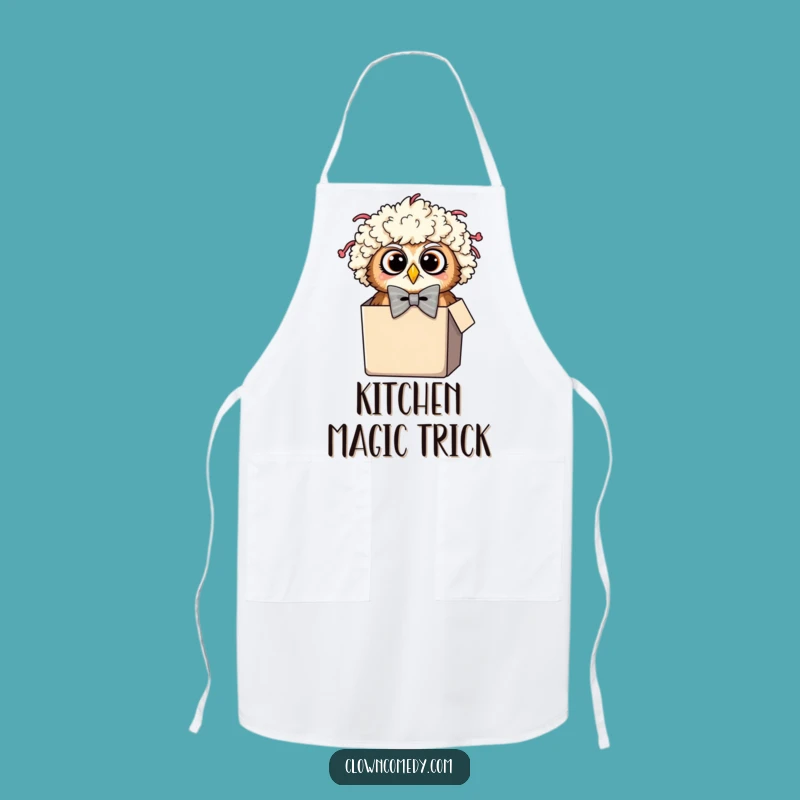 Funny Owl Clown Apron: Kitchen Surprise, Chef's Hilarious Funny Gift!