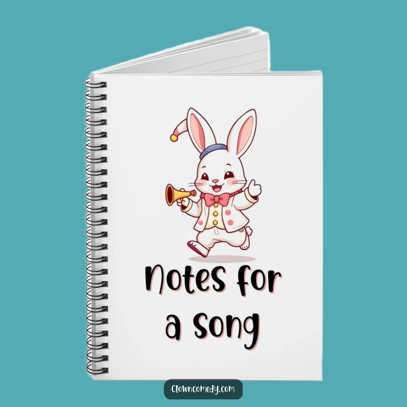 Funny Bunny Clown Notebook: Jot Down Melodies, Hilarious Funny Gift!